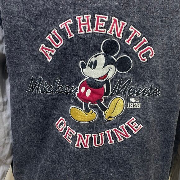 Disney Store Mickey Mouse Letterman/ Bomber Jacket Size Small Full Zip - Picture 7 of 9